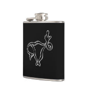 Middle Finger Uterus Pro-choice Flachmann (Links)