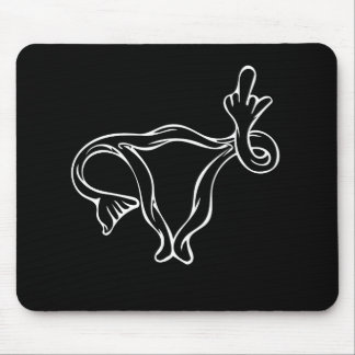 Middle Finger Uterus Pro-choice Mousepad