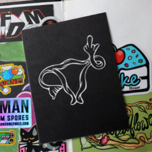 Middle Finger Uterus Pro-choice Postkarte