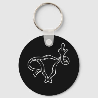 Middle Finger Uterus Pro-choice Schlüsselanhänger