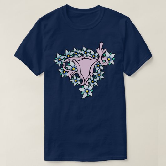 Middle Finger Uterus Prochoice1 T-Shirt (Design vorne)
