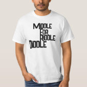 Middle for Riddle Diddle Men’s Funny T-Shirt (Vorderseite)