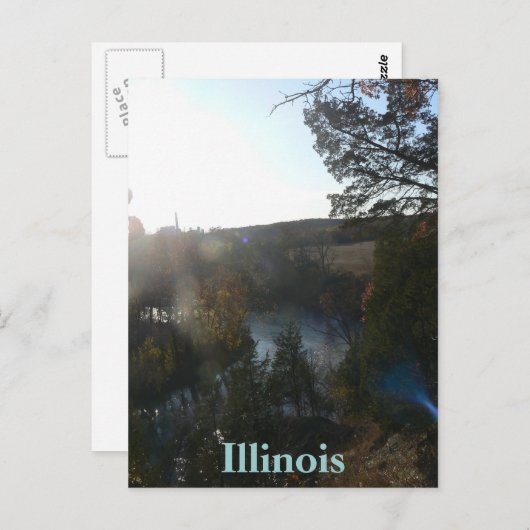 MIddle Fork Vermillion, Illinois Postkarte (Vorne/Hinten)