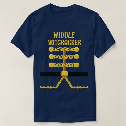 MIDDLE Nutcracker Matching Family Weihnachten T-Shirt (Design vorne)