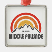 Middle Palisade California Ornament Aus Metall (Vorne)