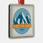 Middle Palisade California Stars Moon Ornament Aus Metall (Rechts)