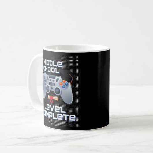 Middle school level complete gamer graduation 8th kaffeetasse (Vorderseite Links)