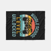 Middle School Level Unlocked Video Game Ck To Scho Fleecedecke (Vorderseite (Horizontal))