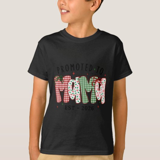 Middle School Teacher Christmas Stamp Bow Middle S T-Shirt (Vorderseite)