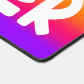 Middle School Teacher Text Design Rainbow Ombre Schreibtischunterlage (Ecke)