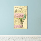 Middle Staaten Olney Map Leinwanddruck (Insitu (Holzboden))