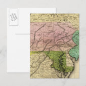 Middle Staaten Olney Map Postkarte (Vorne/Hinten)