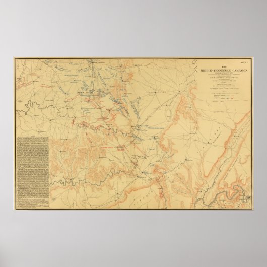 Middle Tennessee Kampagne Poster (Vorne)