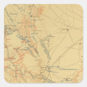 Middle Tennessee Kampagne Quadratischer Aufkleber