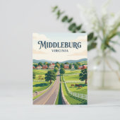 Middleburg USA Postkarte (Stehend Vorderseite)