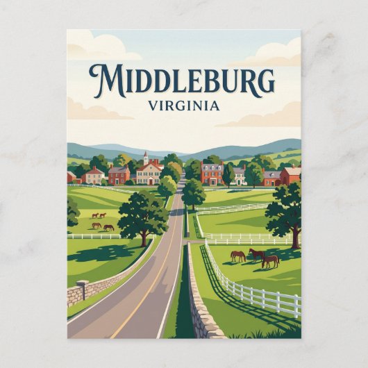 Middleburg USA Postkarte (Vorderseite)