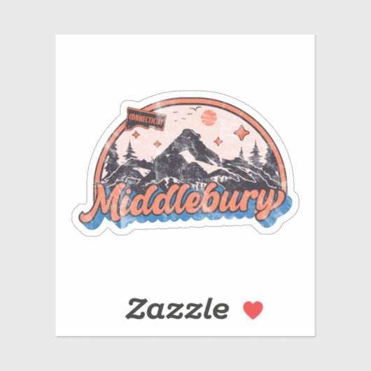 Middlebury, Connecticut Aufkleber (Blatt)