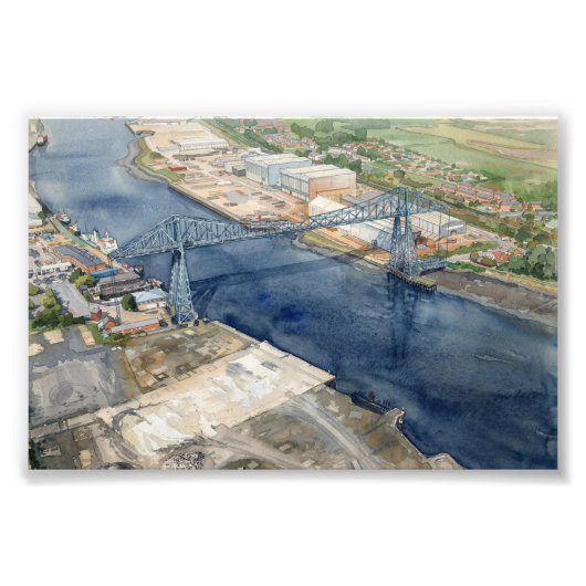 Middlesborough Transporterbrücke Fotodruck (Vorne)