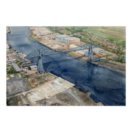 Middlesborough Transporterbrücke Poster (Vorderseite)