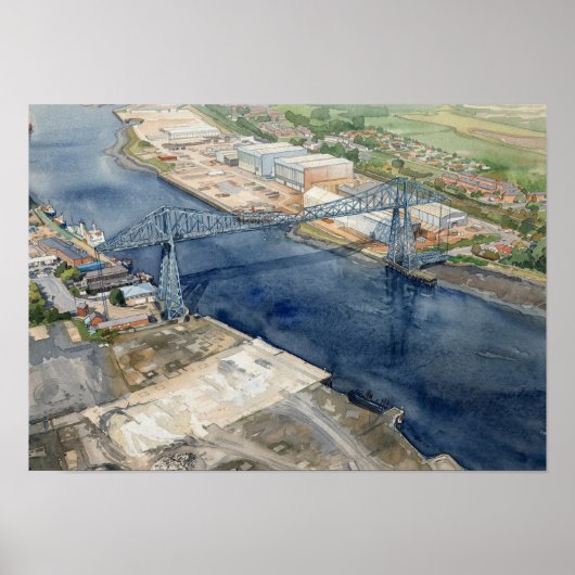 Middlesborough Transporterbrücke Poster (Vorne)