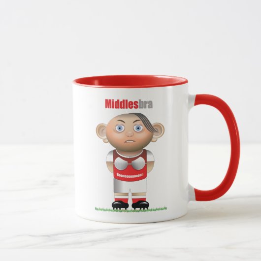 Middlesbra (Middlesbrough) Funny Football Tasse (Rechts)