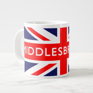 Middlesbrough British Flag Jumbo-Tasse