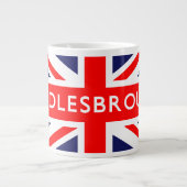 Middlesbrough British Flag Jumbo-Tasse (Vorderseite)