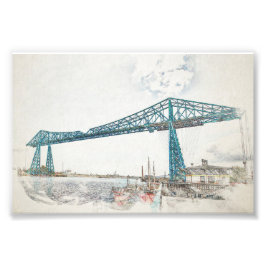 Middlesbrough Transporter Bridge Fotodruck