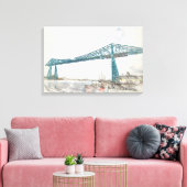 Middlesbrough Transporter Bridge Leinwanddruck (Insitu (Wohnzimmer))