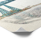 Middlesbrough Transporter Bridge Poster (Ecke)