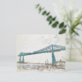 Middlesbrough Transporter Bridge Postkarte (Stehend Vorderseite)