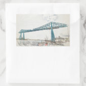 Middlesbrough Transporter Bridge Rechteckiger Aufkleber (Tasche)
