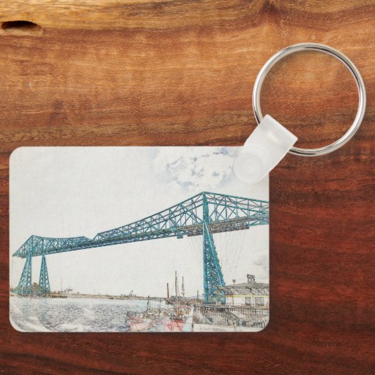 Middlesbrough Transporter Bridge Schlüsselanhänger (Vorderseite)