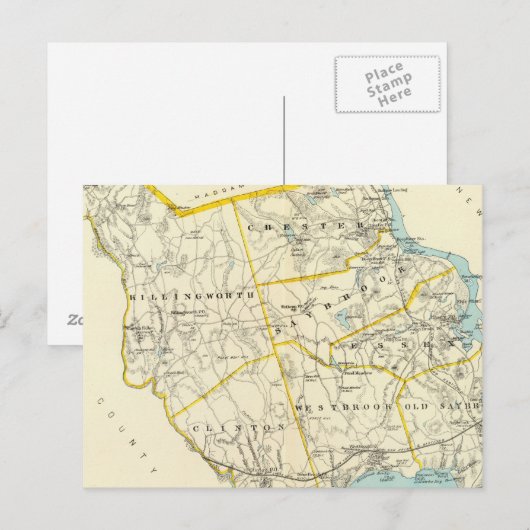 Middlesex Co Postkarte (Vorne/Hinten)