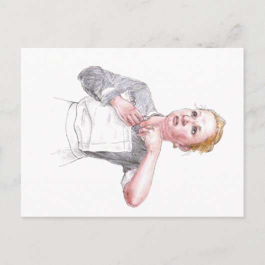 Middlesex Hospital Nurse Dressing For Duty Postkarte (Vorderseite)