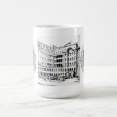 Middlesex-Krankenhaus-Tasse mit B/W Radierung u. Kaffeetasse (Mittel)