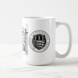 Middlesex-Krankenhaus-Tasse mit B/W Radierung u. Kaffeetasse