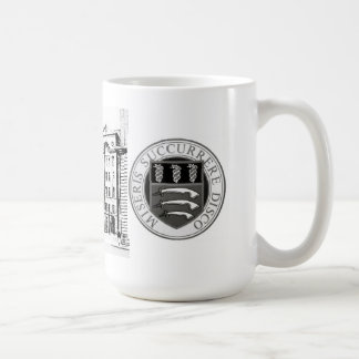Middlesex-Krankenhaus-Tasse mit B/W Radierung u. Kaffeetasse