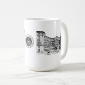 Middlesex-Krankenhaus-Tasse (Schwarzes u. Weiß) Kaffeetasse (VorderseiteRechts)