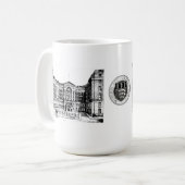 Middlesex-Krankenhaus-Tasse (Schwarzes u. Weiß) Kaffeetasse (Vorderseite Links)