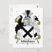 Middleton-Familienwappen Postkarte (Vorne/Hinten)