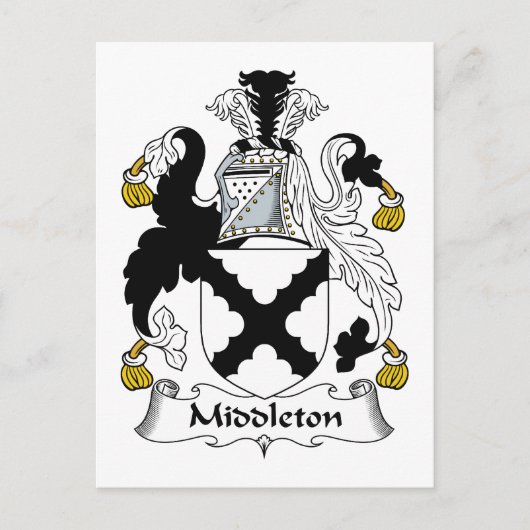 Middleton-Familienwappen Postkarte (Vorderseite)
