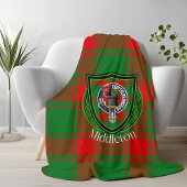 Middleton Scottish Clan Tartan Crest Fleecedecke