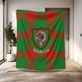 Middleton Scottish Clan Tartan Crest Fleecedecke