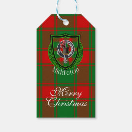 Middleton Scottish Clan Tartan & Crest Geschenkanhänger