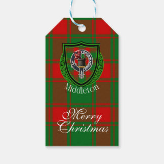 Middleton Scottish Clan Tartan & Crest Geschenkanhänger