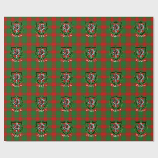 Middleton Scottish Clan Tartan & Crest Geschenkpapier (Flach)