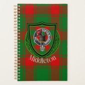 Middleton Scottish Clan Tartan & Crest Planer (Vorderseite)