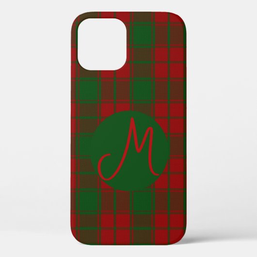 Middleton Tartan Mit Monogramm Case-Mate iPhone Hülle (Rückseite)