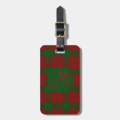 Middleton Tartan Mit Monogramm Gepäckanhänger (Vorderseite vertikal)